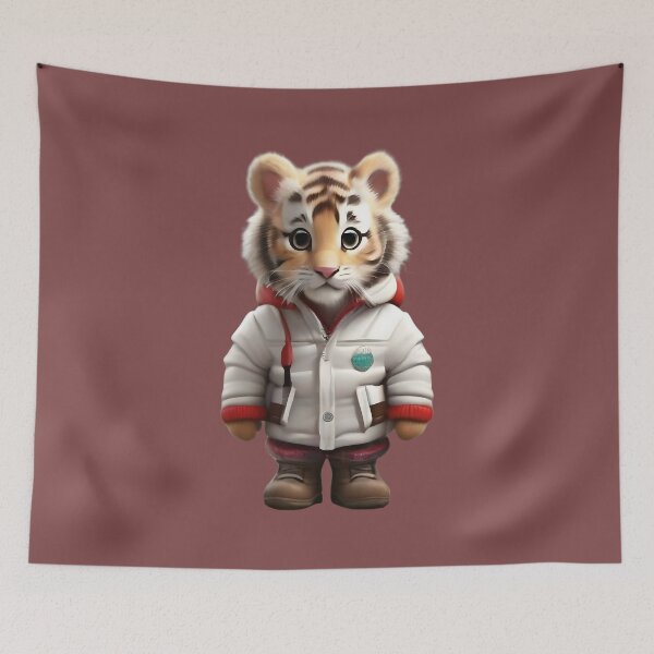 Item preview, Fluffy Feline Bliss: Adorable Tiger Cub Collections designed and sold by nadeem4design.
