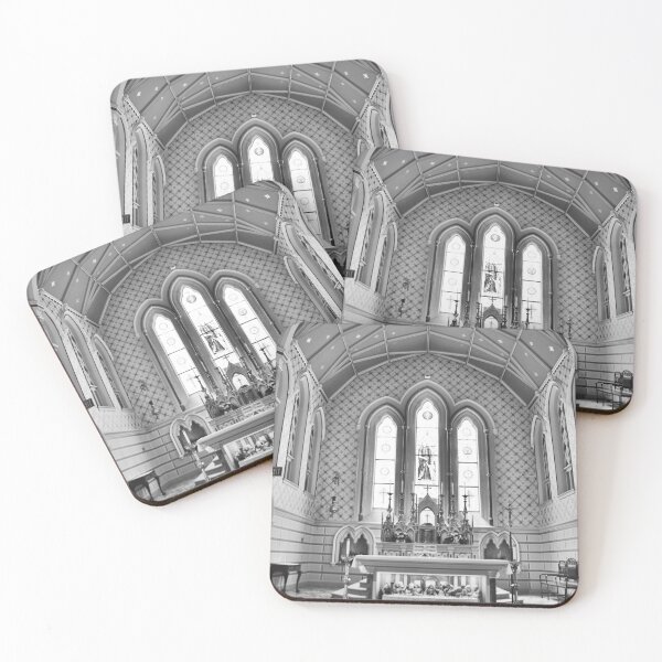Item preview, The Alter At Old St. Vincent's Catholic Church Black And White Vertical designed and sold by LisaWootenPhoto.