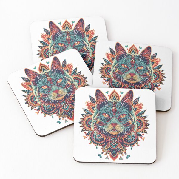 Item preview, Mystical Feline Reverie: The Psychedelic Cat Spirit designed and sold by Neo Nirvana.