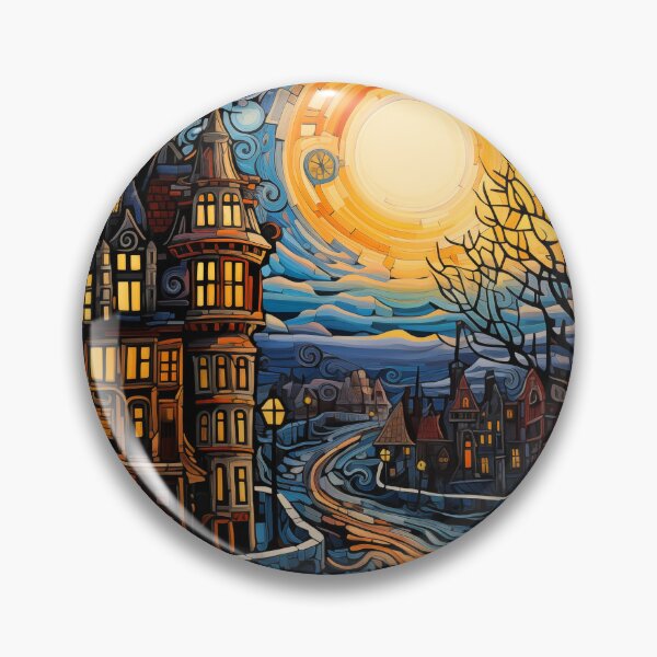 Item preview, Winter embankment in the old city. designed and sold by Ekalininart.