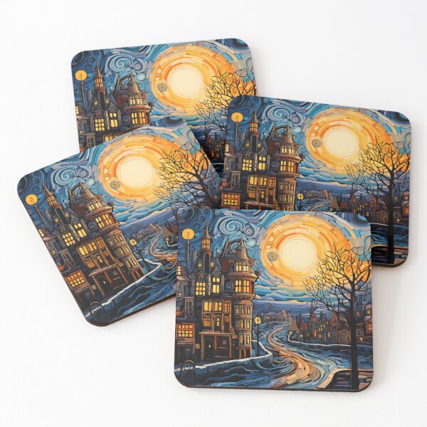 Item preview, Winter embankment in the old city. designed and sold by Ekalininart.