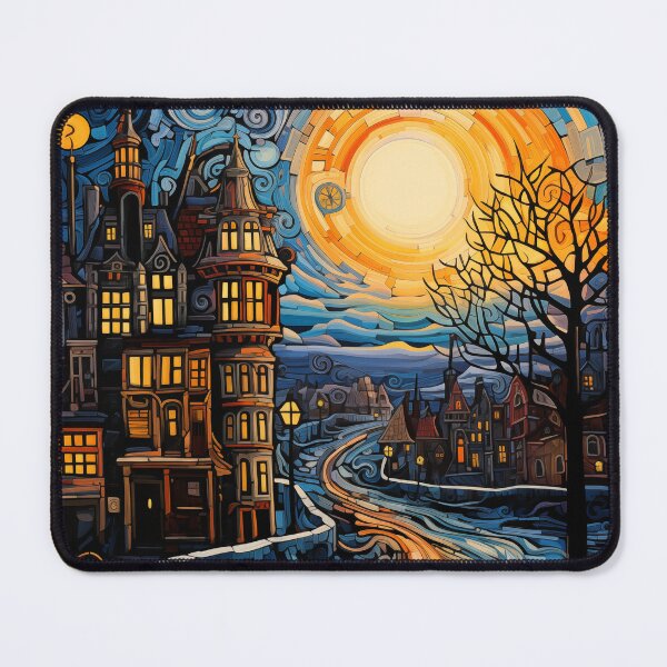 Item preview, Winter embankment in the old city. designed and sold by Ekalininart.