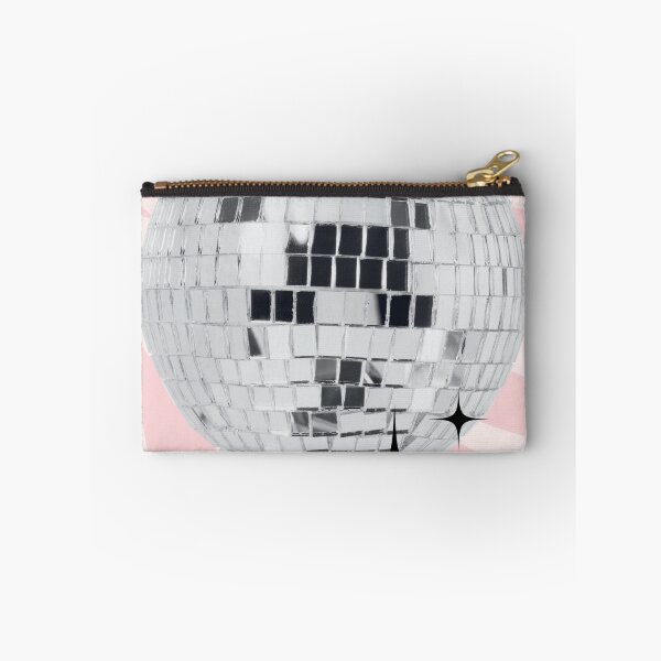 Item preview, Preppy Shiny Disco Ball In Pink Zebra designed and sold by clmstudio.