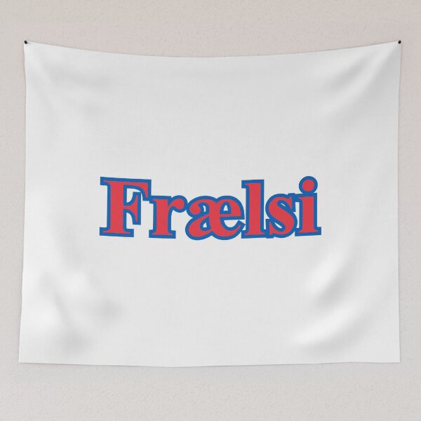 Item preview, Faroese Freedom (frælsi) National Flag Sign designed and sold by JonathanR1994.