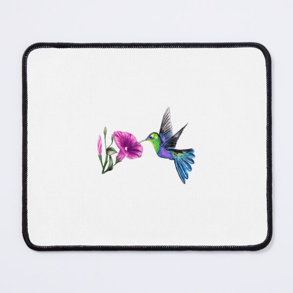 Item preview, Hummingbird and Morning Glory designed and sold by rainesgarden.