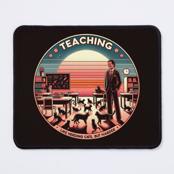 Item preview, Teaching is like herding cats but harder, funny gift for teachers designed and sold by Suhy.