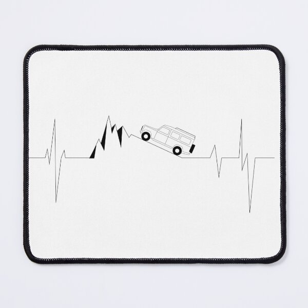 Item preview, 4x4 Off Road Car Heartbeat Black designed and sold by Oddoty.