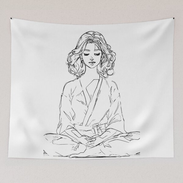 Item preview, A meditating woman designed and sold by adlkh.