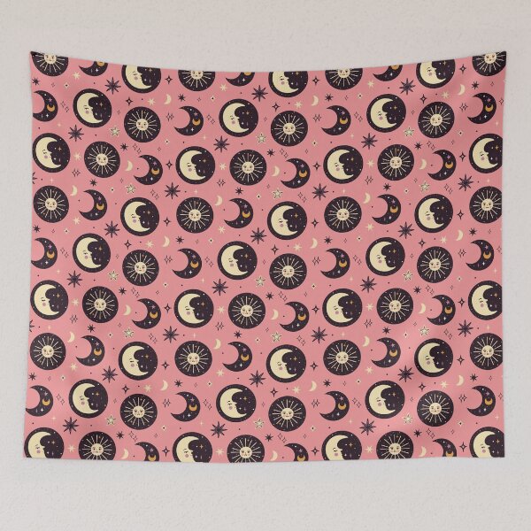 Item preview, magical pattern with celestial bodies designed and sold by burbura.