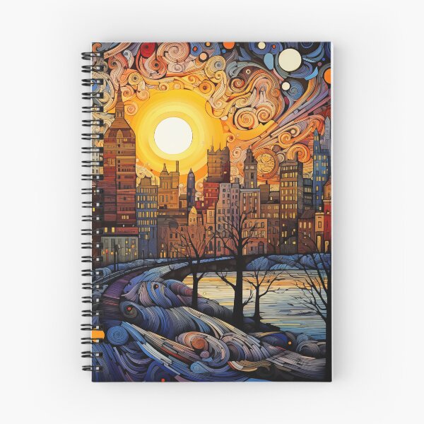 Item preview, Winter city on the shore of an icy lake. designed and sold by Ekalininart.