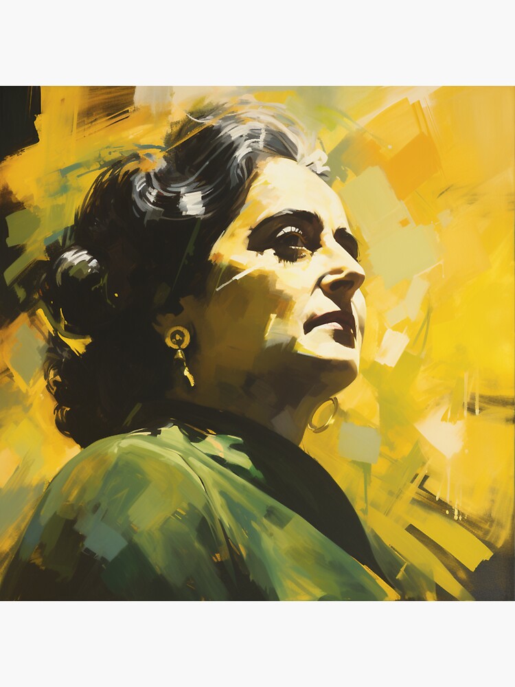 Reproduction of Oleg Komov s Portrait of Indira Gandhi Stock Photo - Alamy