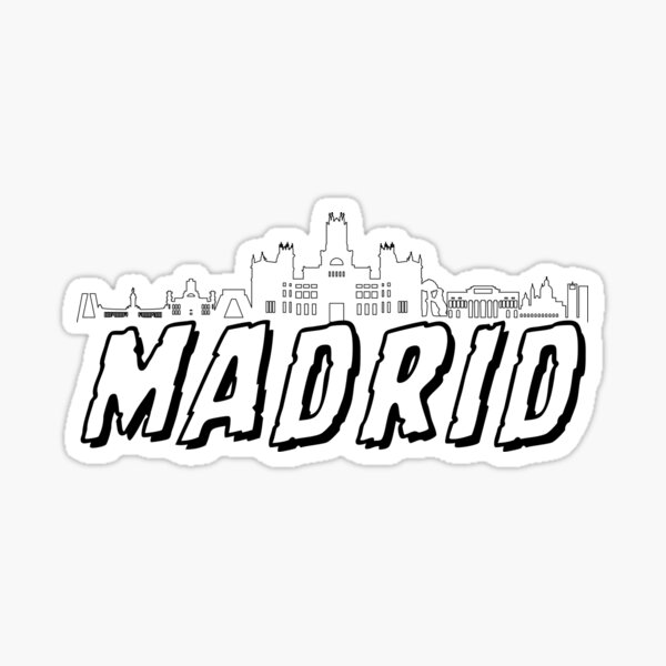 Pegatina con la obra «Madridista» de momohop