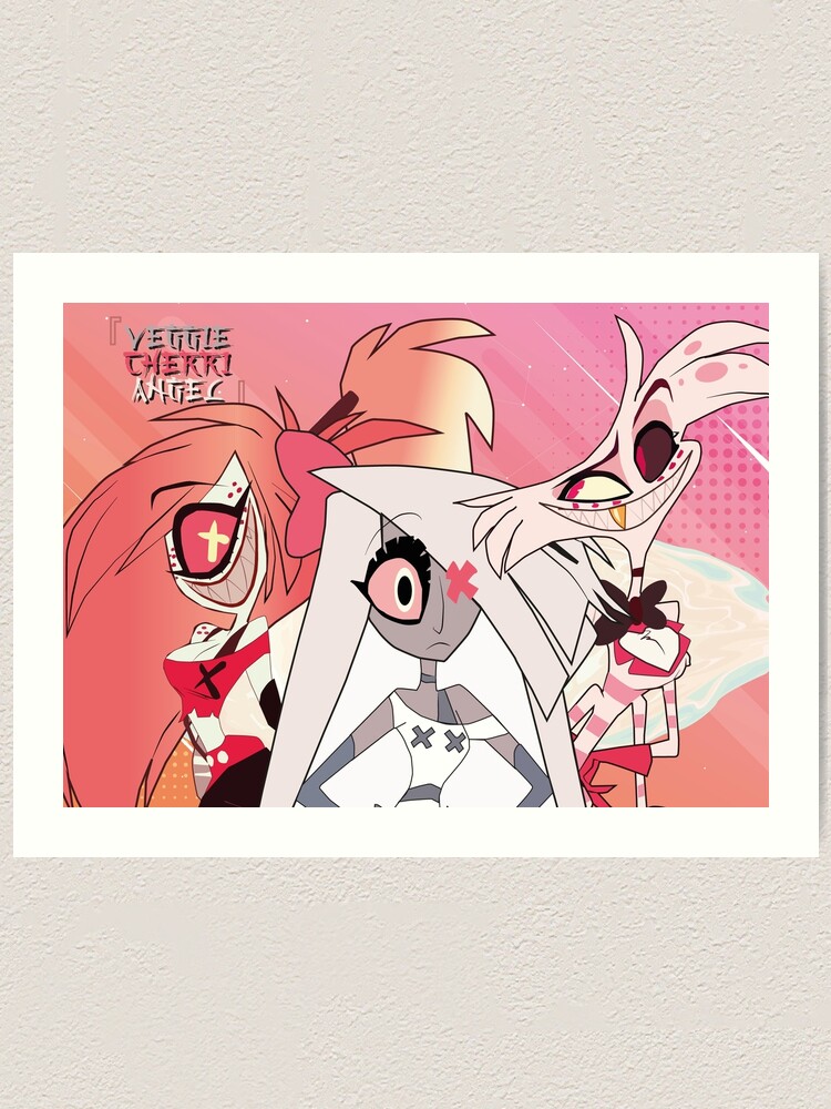 Veggie X Cherri Bomb X Angel Dust Sky - Hazbin Hotel