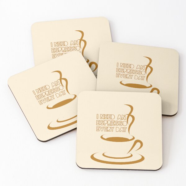 Item preview, I NEED AN ESPRESSO EVERY DAY designed and sold by Nunaprettyshop.