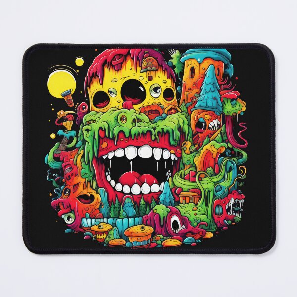 Item preview, Smile Bad Trip, Creature Designs, Acid Smile, Psychedelic Fashion, Acid Puppet, Trippy Styles, Funny Monster designed and sold by psytrancedesign.