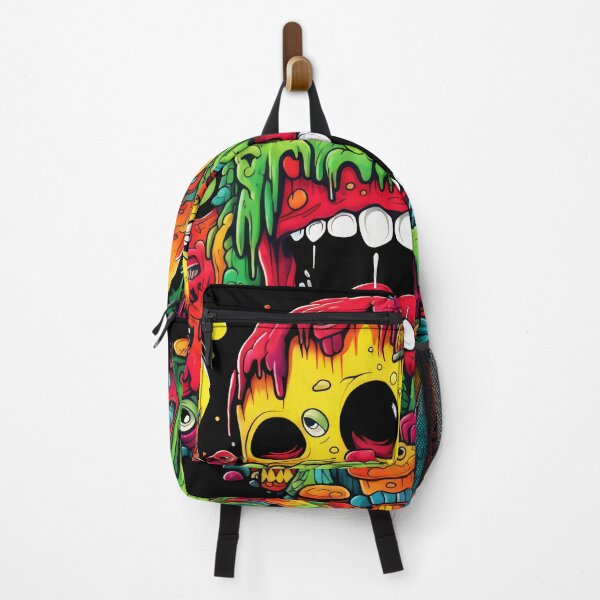 Artikelvorschau, Smile Bad Trip, Creature Designs, Acid Smile, Psychedelic Fashion, Acid Puppet, Trippy Styles, Funny Monster entworfen und verkauft von psytrancedesign.