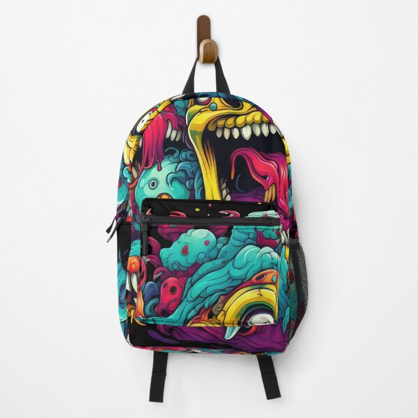 Artikelvorschau, Smile Bad Trip, Creature Designs, Acid Smile, Psychedelic Fashion, Acid Puppet, Trippy Styles, Funny Monster entworfen und verkauft von psytrancedesign.