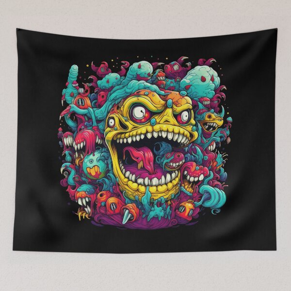 Item preview, Smile Bad Trip, Creature Designs, Acid Smile, Psychedelic Fashion, Acid Puppet, Trippy Styles, Funny Monster designed and sold by psytrancedesign.