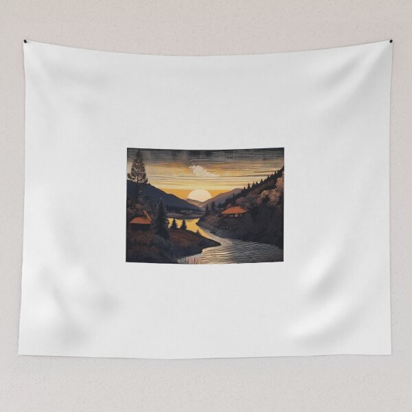 Item preview, Sunset over the river. designed and sold by KilianSzmid.