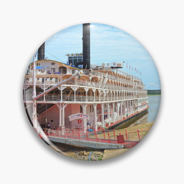 Item preview, The American Queen Steamboat In Cape Girardeau designed and sold by LisaWootenPhoto.