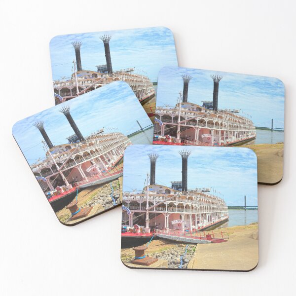 Item preview, The American Queen Steamboat In Cape Girardeau designed and sold by LisaWootenPhoto.