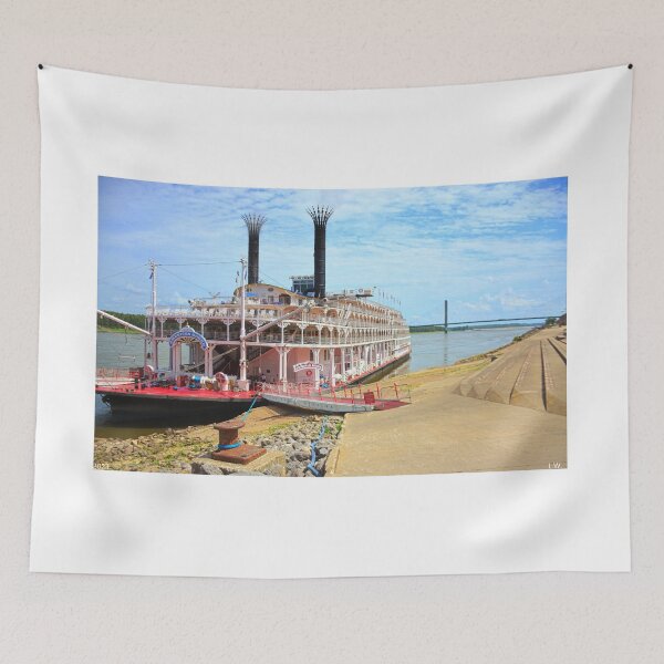 Item preview, The American Queen Steamboat In Cape Girardeau designed and sold by LisaWootenPhoto.