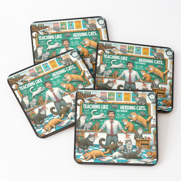Item preview, Teaching is like herding cats but harder, funny gift for teachers designed and sold by Suhy.