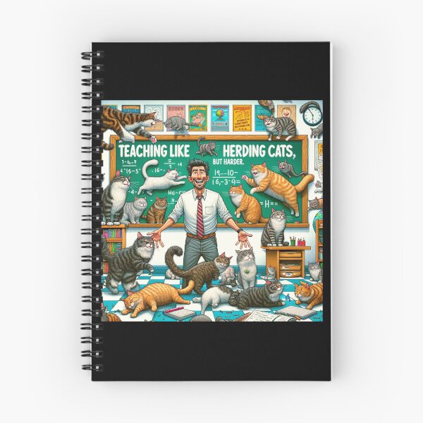 Item preview, Teaching is like herding cats but harder, funny gift for teachers designed and sold by Suhy.