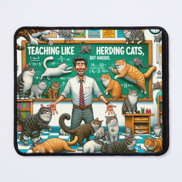 Item preview, Teaching is like herding cats but harder, funny gift for teachers designed and sold by Suhy.