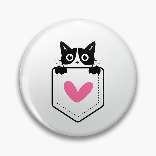 Item preview, Tender Company - Cat in a Pocket with Heart designed and sold by Crea-Designer.