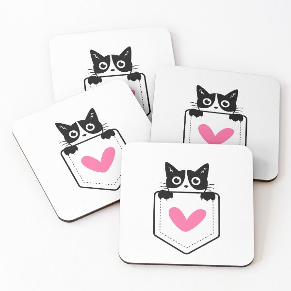 Item preview, Tender Company - Cat in a Pocket with Heart designed and sold by Crea-Designer.