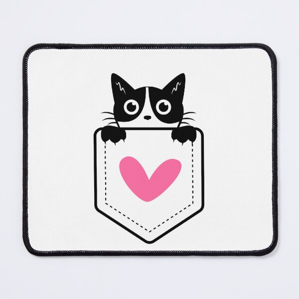 Item preview, Tender Company - Cat in a Pocket with Heart designed and sold by Crea-Designer.