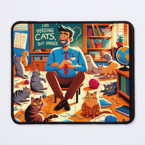 Item preview, Teaching is like herding cats but harder, funny gift for teachers designed and sold by Suhy.
