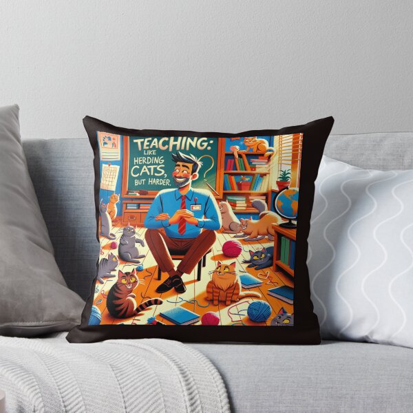 Item preview, Teaching is like herding cats but harder, funny gift for teachers designed and sold by Suhy.