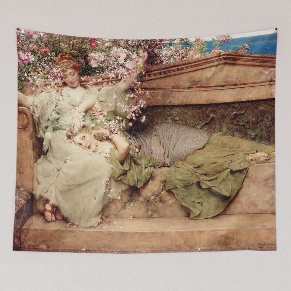Item preview, In a Rose Garden, by Laurence Alma Tadema. HIGH DEFINITION designed and sold by MINDTHECHERRY.