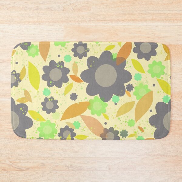 Item preview, Purple Yellow small flower | Seamless colorful floral motif |  flower and leaves pattern designed and sold by DrStickerManiac.