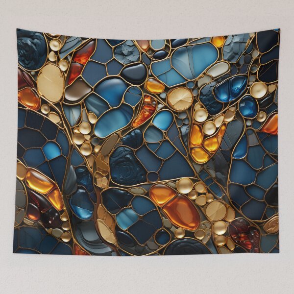 Item preview, "Golden Veins Mosaic" designed and sold by APARTAI EU.