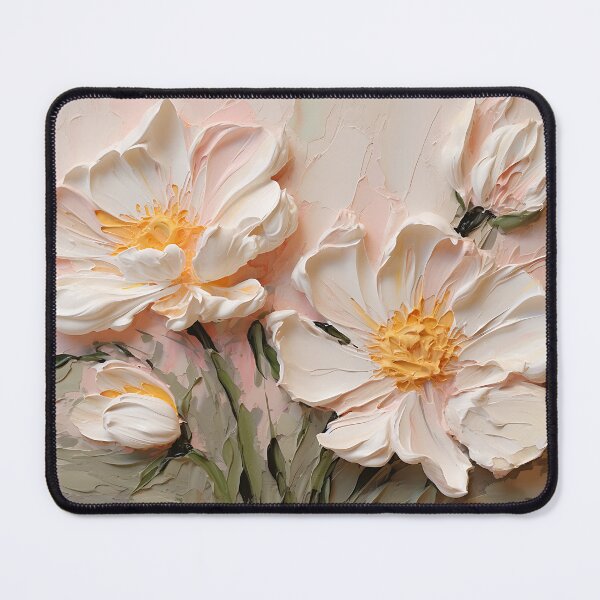 Artikelvorschau, Florale Impasto-Kunst entworfen und verkauft von ChicArtThreads.
