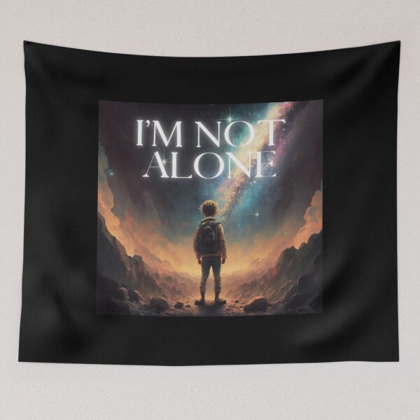 Item preview, Im not alone boy looks at the stars happy funny gifts for guys for easter designed and sold by thankful-loco.