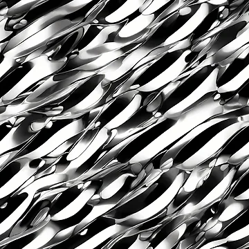 Artwork thumbnail, Metallic Pattern: Silver Pattern by CreativeSparkzz