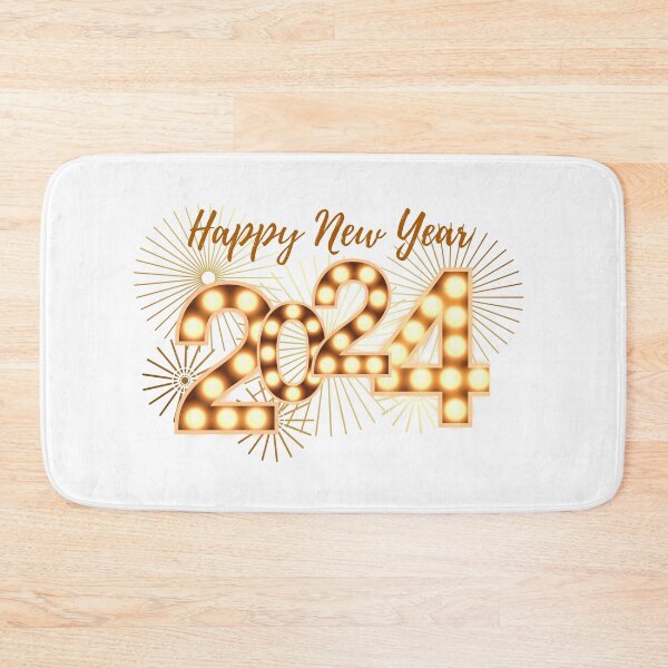 Item preview, LED Happy new year 2024 fireworks designed and sold by CreativaNook.