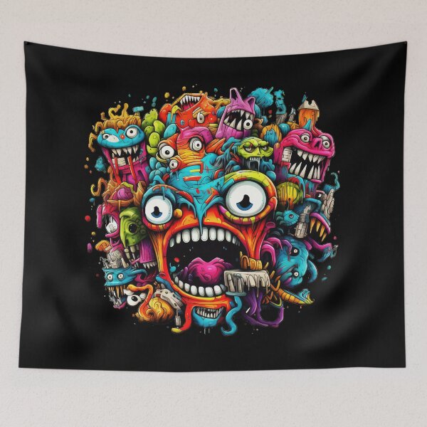 Item preview, Smile Bad Trip, Creature Designs, Acid Smile, Psychedelic Fashion, Acid Puppet, Trippy Styles, Funny Monster designed and sold by psytrancedesign.