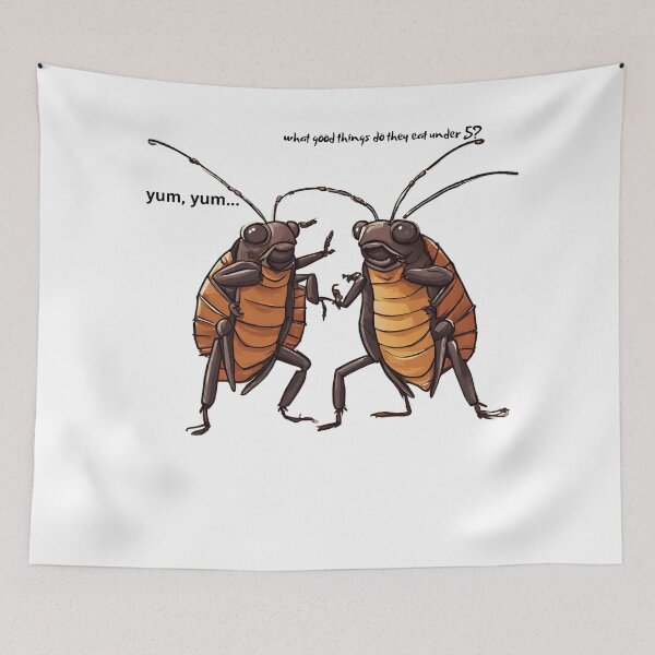 Item preview, cockroach, smiling cockroach, worm, disinfestation, rodent control designed and sold by LYDIA0304.