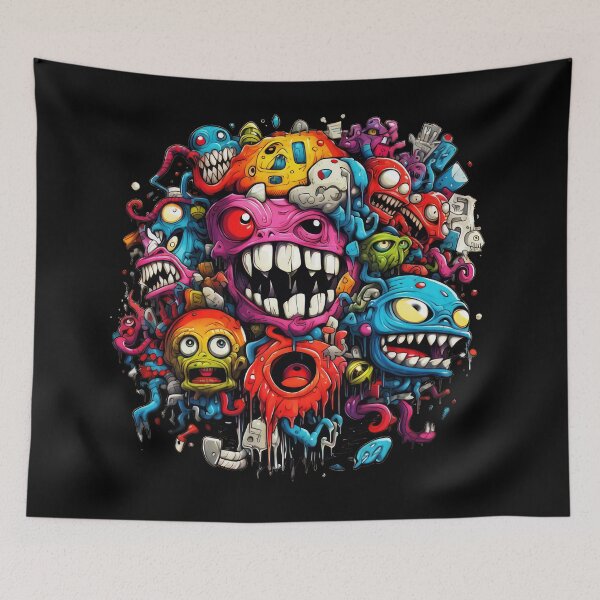 Item preview, Smile Bad Trip, Creature Designs, Acid Smile, Psychedelic Fashion, Acid Puppet, Trippy Styles, Funny Monster designed and sold by psytrancedesign.