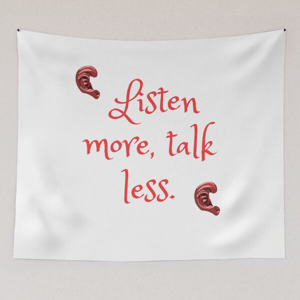 Item preview, Listen more, talk less. designed and sold by josiasalves65.
