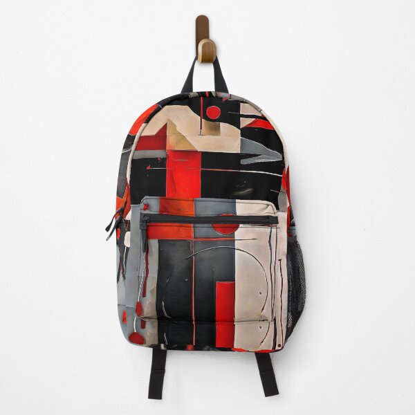Item preview, Red & Black Abstract Art designed and sold by Zenvo.