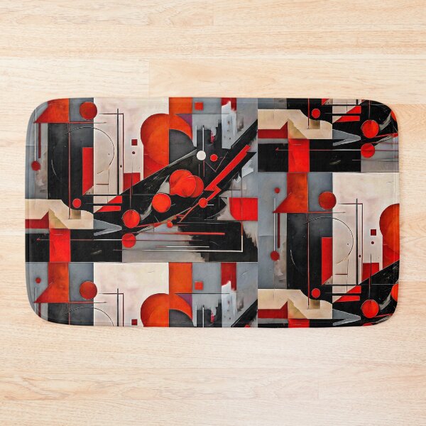 Item preview, Red & Black Abstract Art designed and sold by Zenvo.