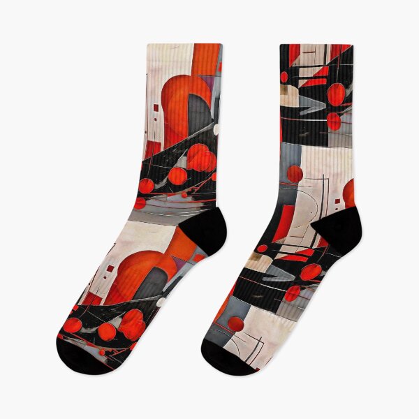 Item preview, Red & Black Abstract Art designed and sold by Zenvo.