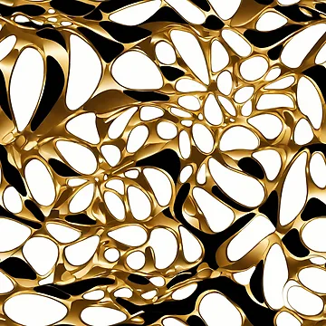 Artwork thumbnail, Metallic Pattern: Gold Pattern by CreativeSparkzz