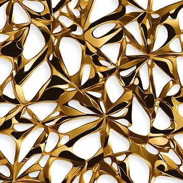 Artwork thumbnail, Metallic Pattern: Gold Pattern by CreativeSparkzz